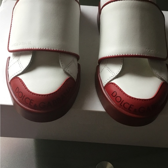 DOLCE & GABBANA Leather Sneakers EU29 Two Tone Made in Italy - Picture 5 of 9